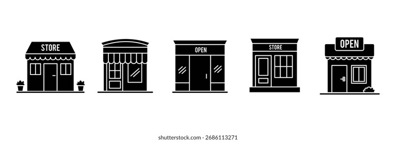 Shop design icons set. Thin line vector icons for mobile concepts and web apps. Shop line icon . 