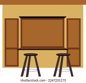 Ladendesign auf Vektorgrafik