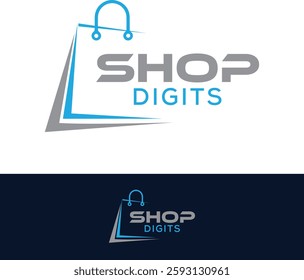 Shop Digits Logo shopping bag logo