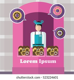 Shop with donuts.