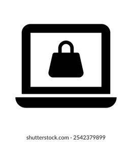 Shop easily with this online shopping icon for digital retail needs