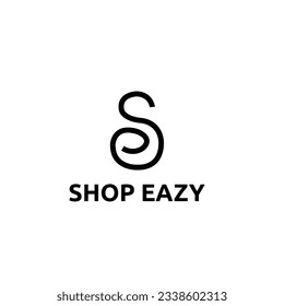 Shop eazy logo dsign letter se