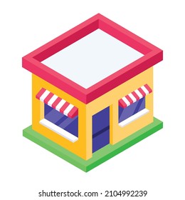 Ver en un icono isométrico editable 


