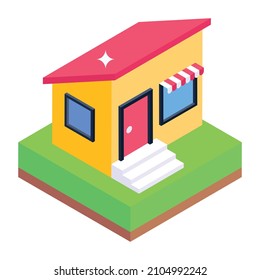 Ver en un icono isométrico editable 

