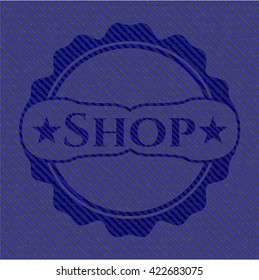Compra emblema con fondo de jean