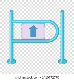 Shop Entrance Gate Icon. Cartoon Illustration Of Shop Entrance Gate Vector Icon For Web Design