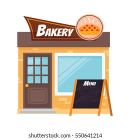Shop facade vector.