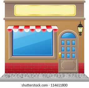 shop facade vector illustration