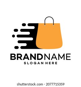 Shop fast Logo Design Template Illustration Vector