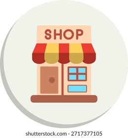 Icono de estilo de círculo plano