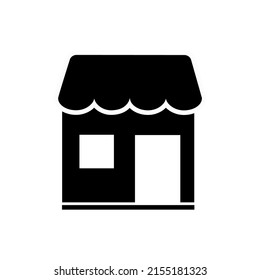 Shop flat icon. Thin line signs for design logo, visit card, etc. Single high-quality outline symbol for web design or mobile app. Shop outline pictogram.