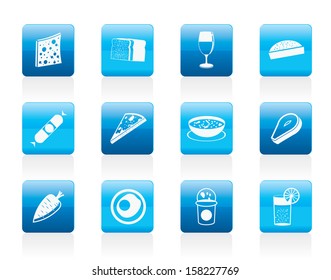Shop, food and drink icons 2 - vector icon set