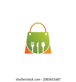 Shop food logo template vector icon design