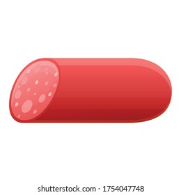 Shop fresh sausage icon. Cartoon of shop fresh sausage vector icon for web design isolated on white background