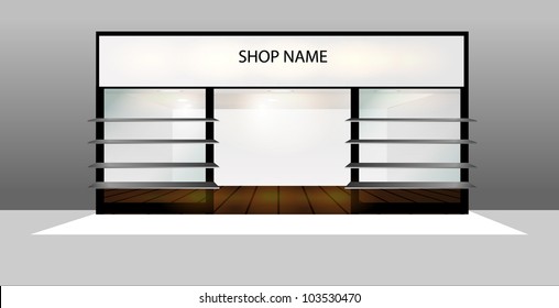 Shop Front with empty display