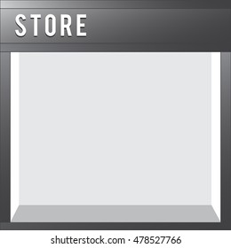Shop Front vector store illustration flat style