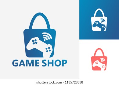 Shop Game Logo Template Design Vector, Emblem, Design Concept, Creative Symbol, Icon
