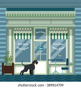 Shop and Giant Schnauzer.