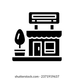 shop glyph icon. vector icon for your website, mobile, presentation, and logo design.