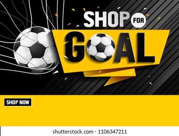 shop for goal sale, vector illustration, you can place relevant content on the area.