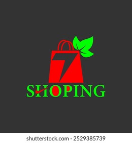 Compre verde todos los días con nuestra tienda ecológica, logotipo de la tienda de compras Marca, diseño de logotipo de compras Para la tienda FAshion