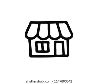shop hand drawn icon , designed for web and app
