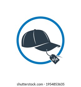 Shop Hat logo design vector illustration, Creative Hat logo design concept template, symbols icons