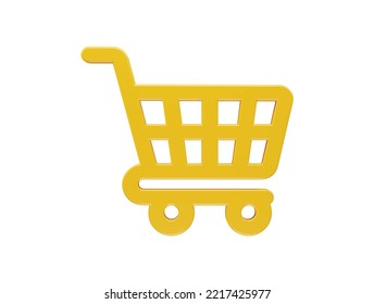 Shop icon 3d rendering illustration