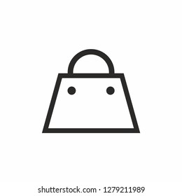 Shop icon. Bag logo vector