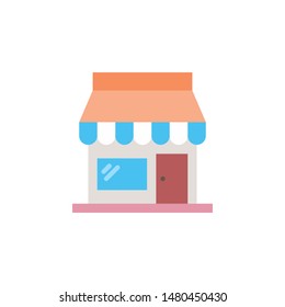 Shop icon Cafe collection in flat style illustration.