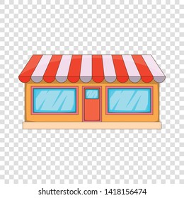 Shop icon. Cartoon illustration of shop vector icon for web