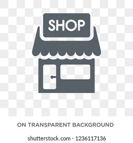 Shop icon. Shop design concept from  collection. Simple element vector illustration on transparent background.