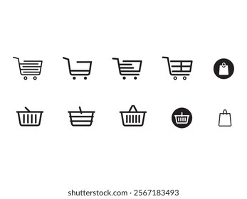 Shop Icon Design Element Set