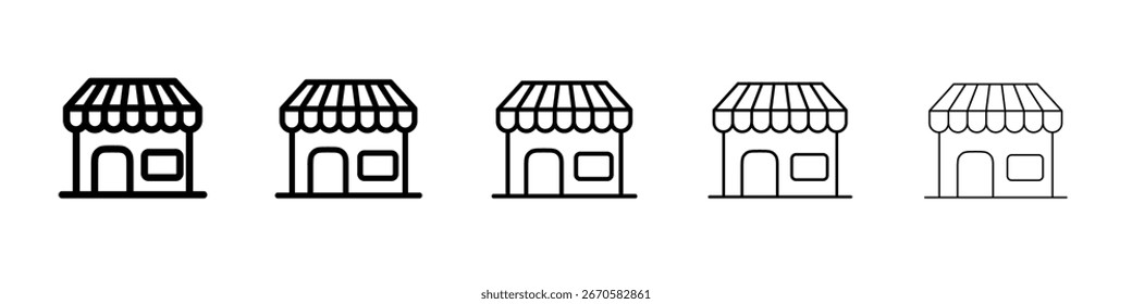 Diseño de icono de tienda, logotipo, App, interfaz de usuario. Ilustración vectorial, EPS