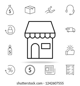 shop icon. e-commerce icons universal set for web and mobile