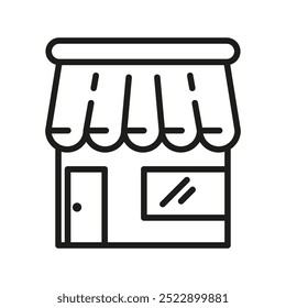Shop icon - Editable Outline stroke