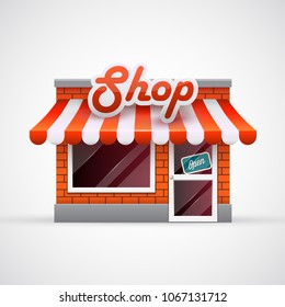 Shop icon. Facade 