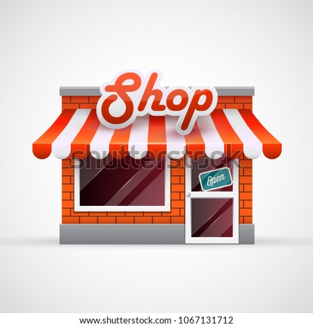 Shop icon. Facade 