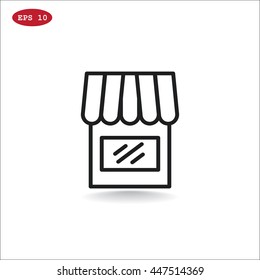 Shop icon flat.
