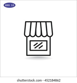  Shop icon flat.