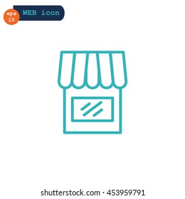  Shop icon flat.