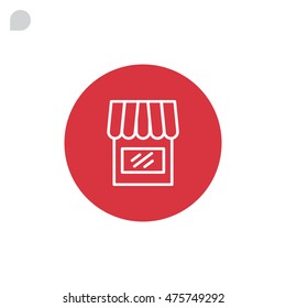  Shop icon flat.