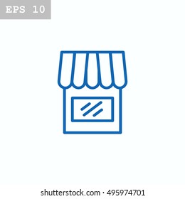  Shop icon flat.