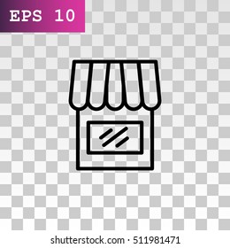  Shop icon flat.