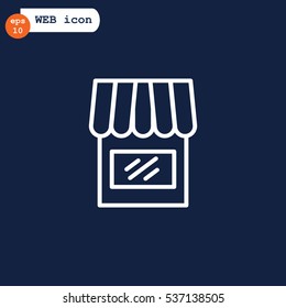  Shop icon flat.