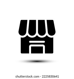 Shop icon. flat design vector illustration for web and mobile