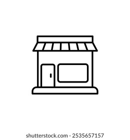 icono de la tienda Logotipo plano aislado símbolo