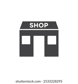 Icono de la tienda Conjunto de contorno simple plano