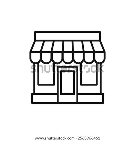 Shop icon Isolated flat vector in outline