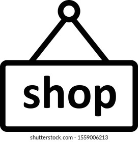  Shop icon isolated on abstract background
